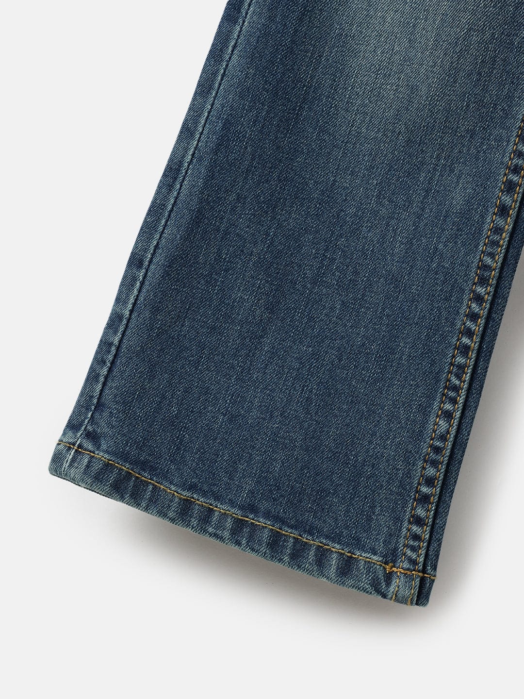 Blue Giraffe Boys Blue Bootcut Fit Solid Jeans - Image 6