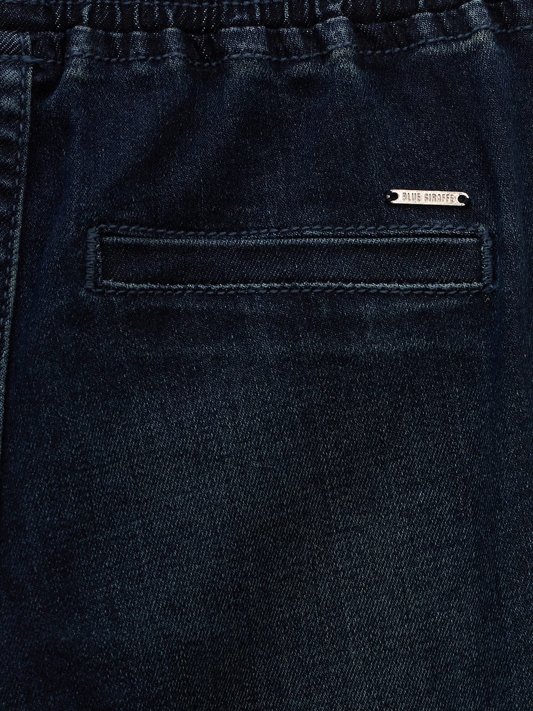 Blue Giraffe Boys Blue Relaxed Fit Solid Jeans - Image 5