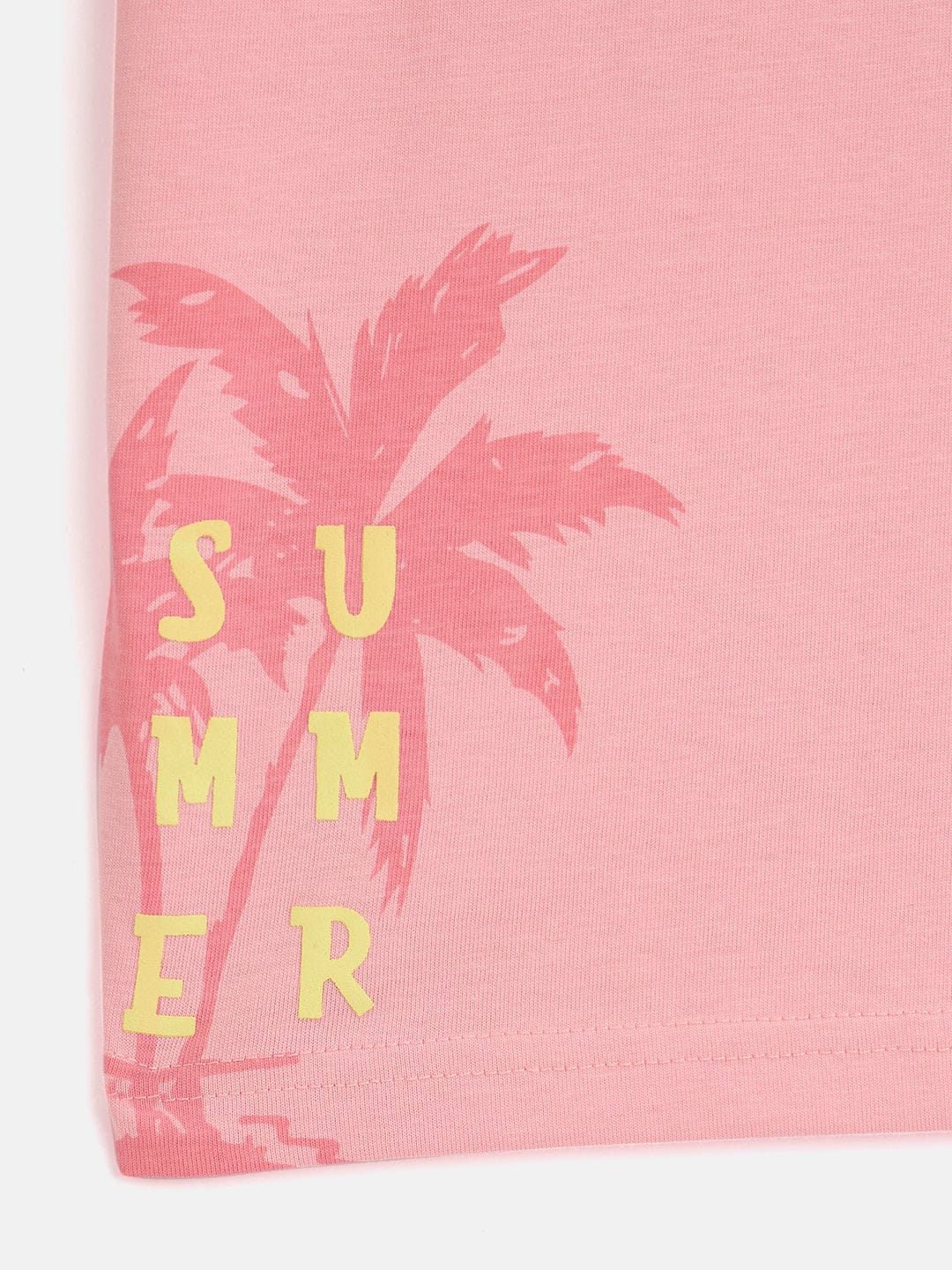 Blue Giraffe Boys Pink Solid Crew Neck Tshirt - Image 4