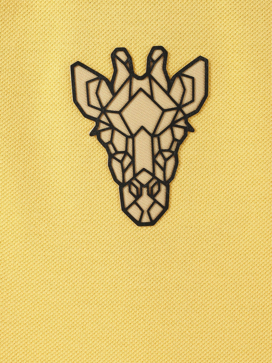 Blue Giraffe Boys Yellow Solid Polo Tshirt - Image 4