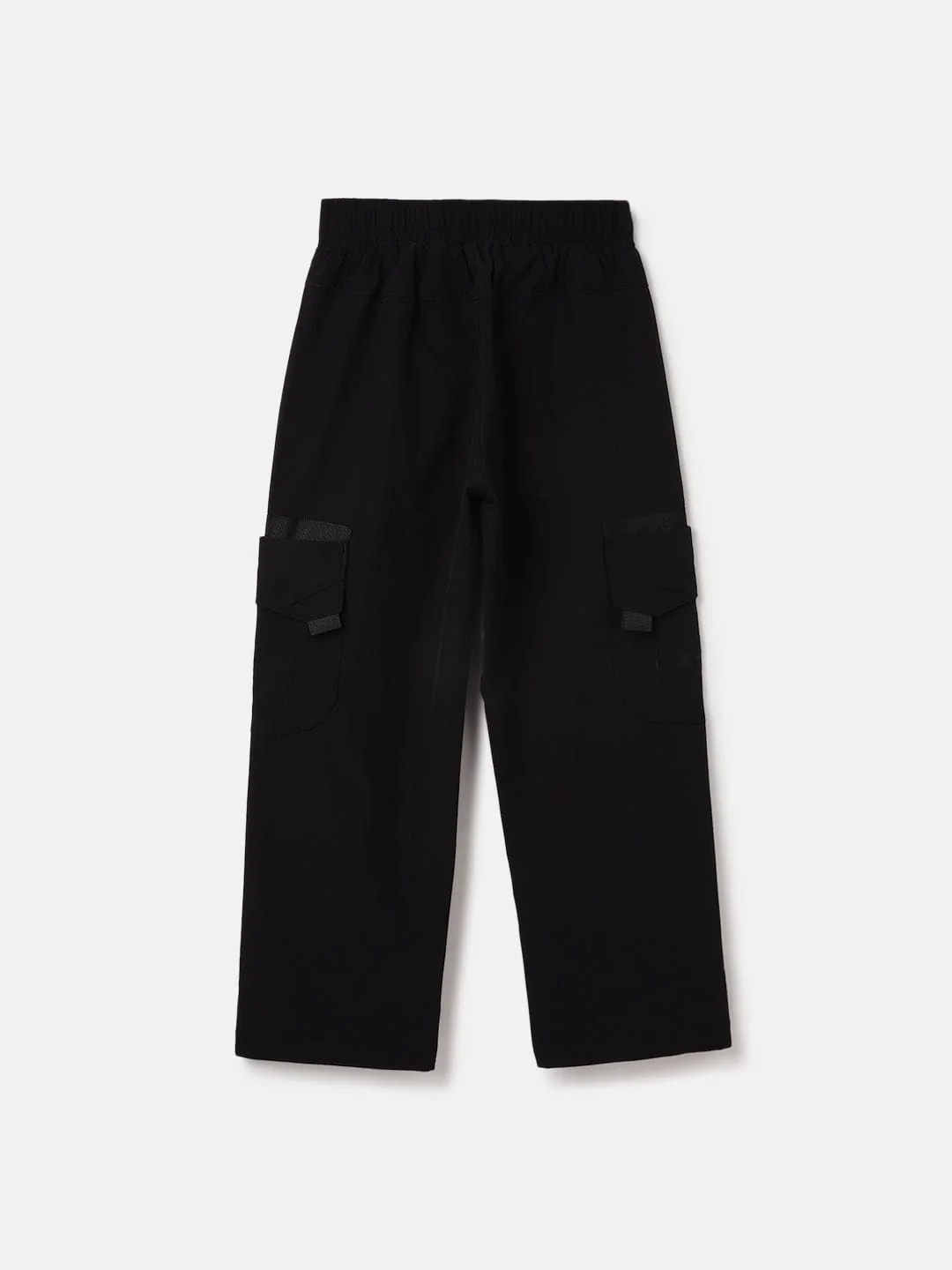 Blue Giraffe Kids Black Regular Fit Solid Jogger - Image 2