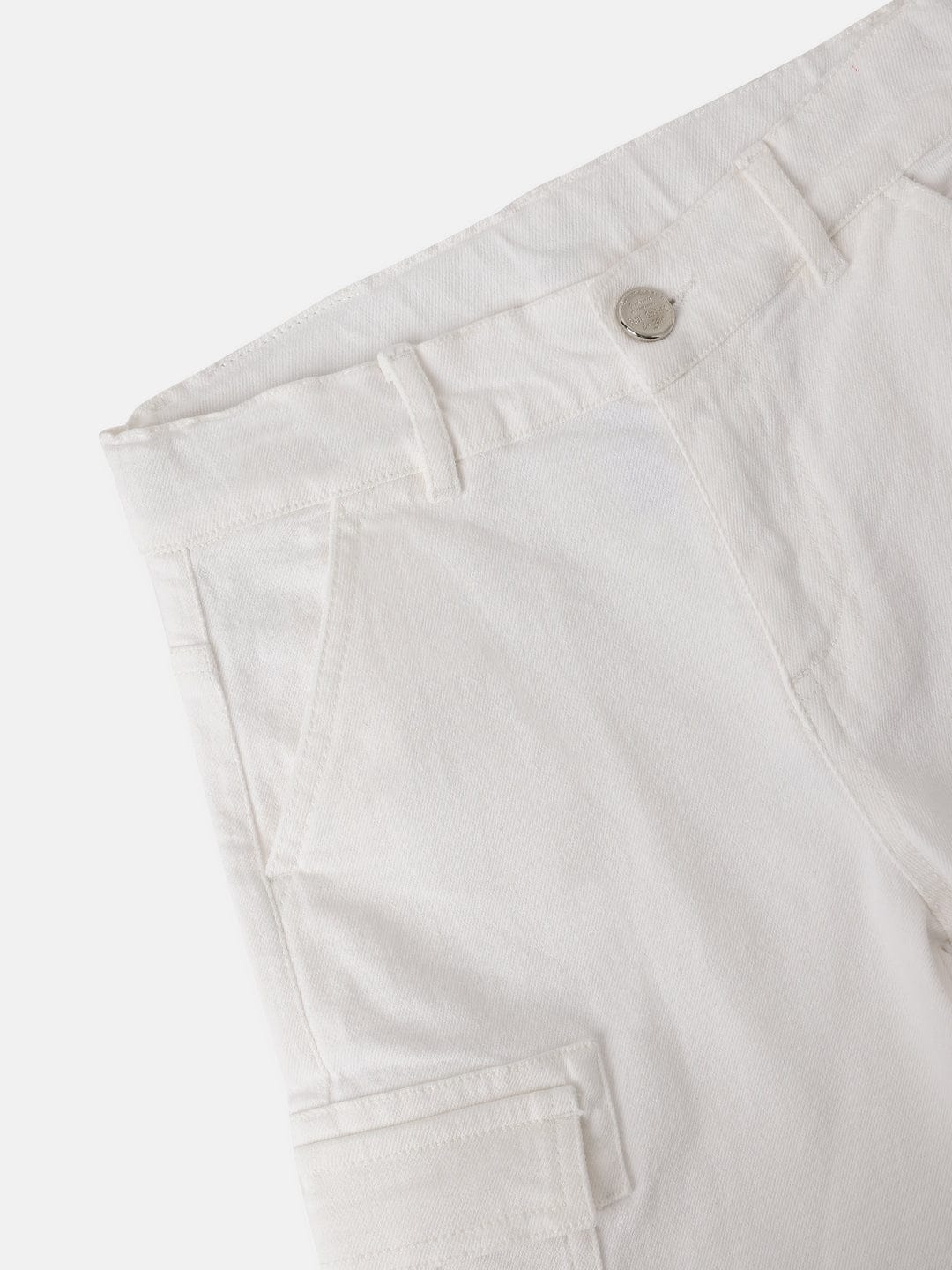Blue Giraffe Kids White Regular Fit Solid Shorts - Image 4