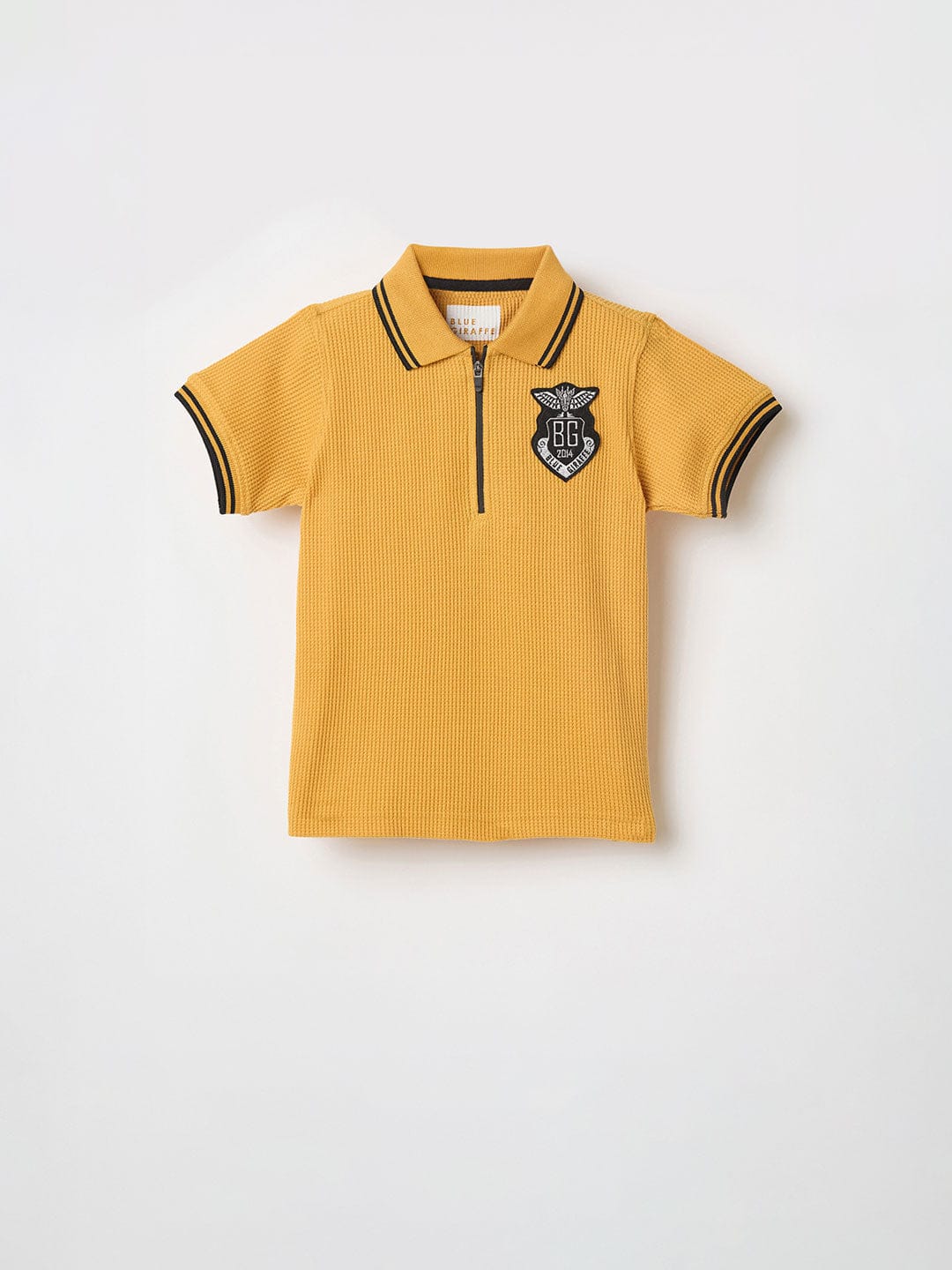 Blue Giraffe Boys Green Knitted Polo Tshirt - Image 2