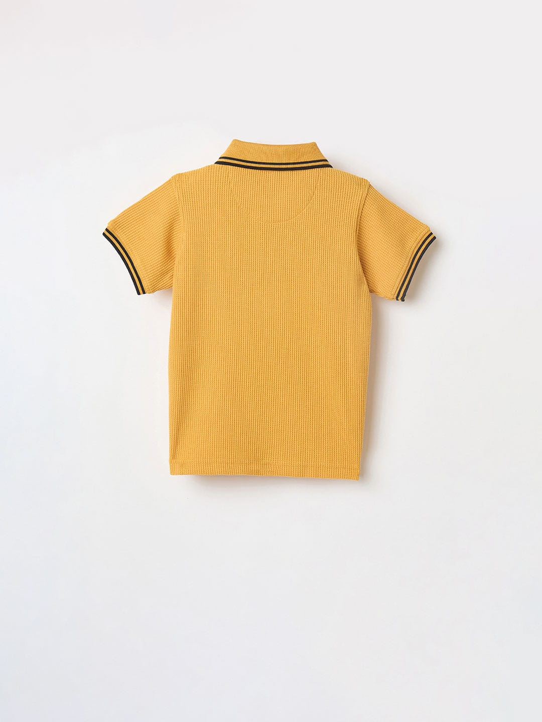 Blue Giraffe Boys Green Knitted Polo Tshirt - Image 3