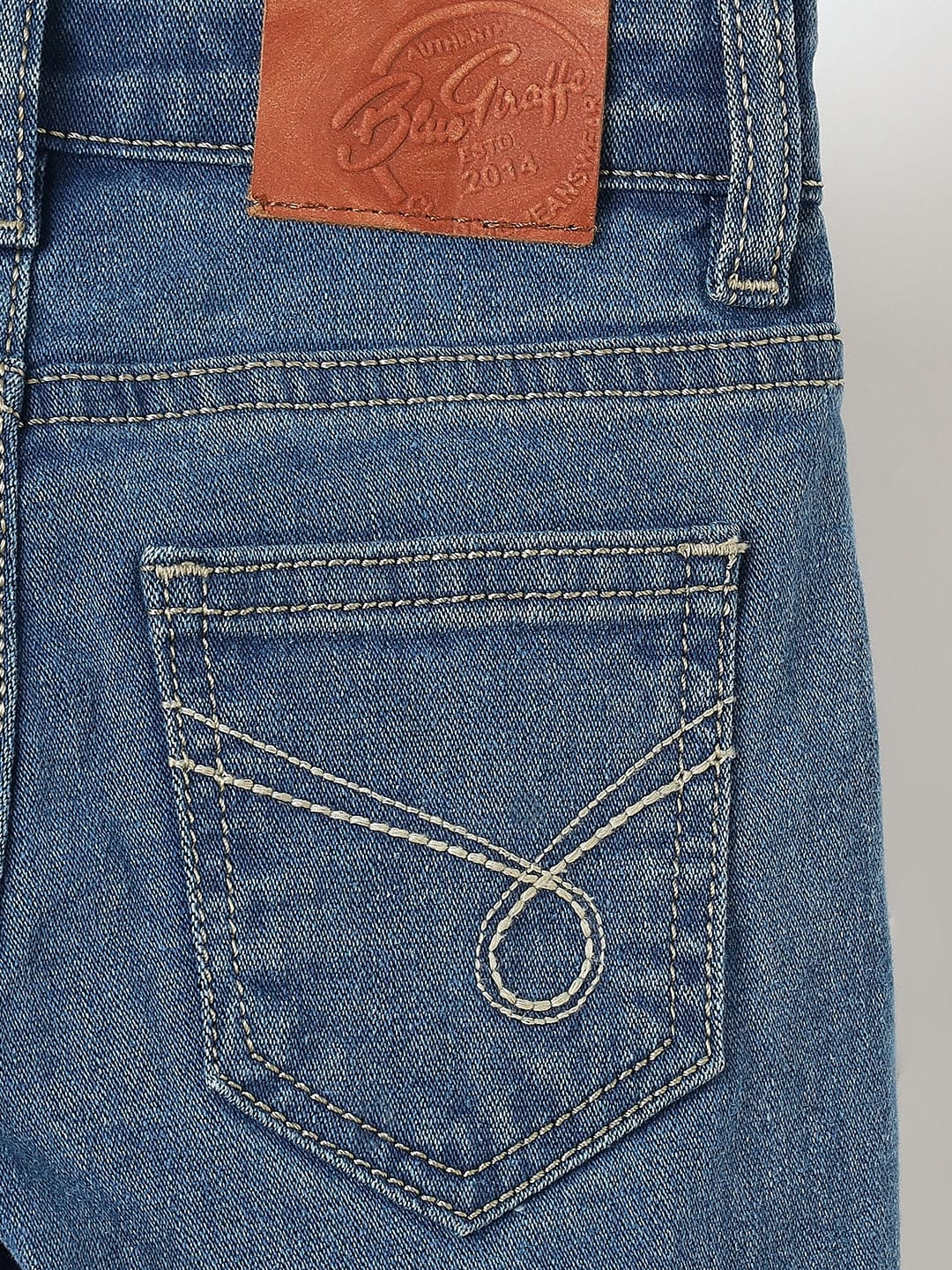 Blue Giraffe Boys Blue Jeans - Image 5