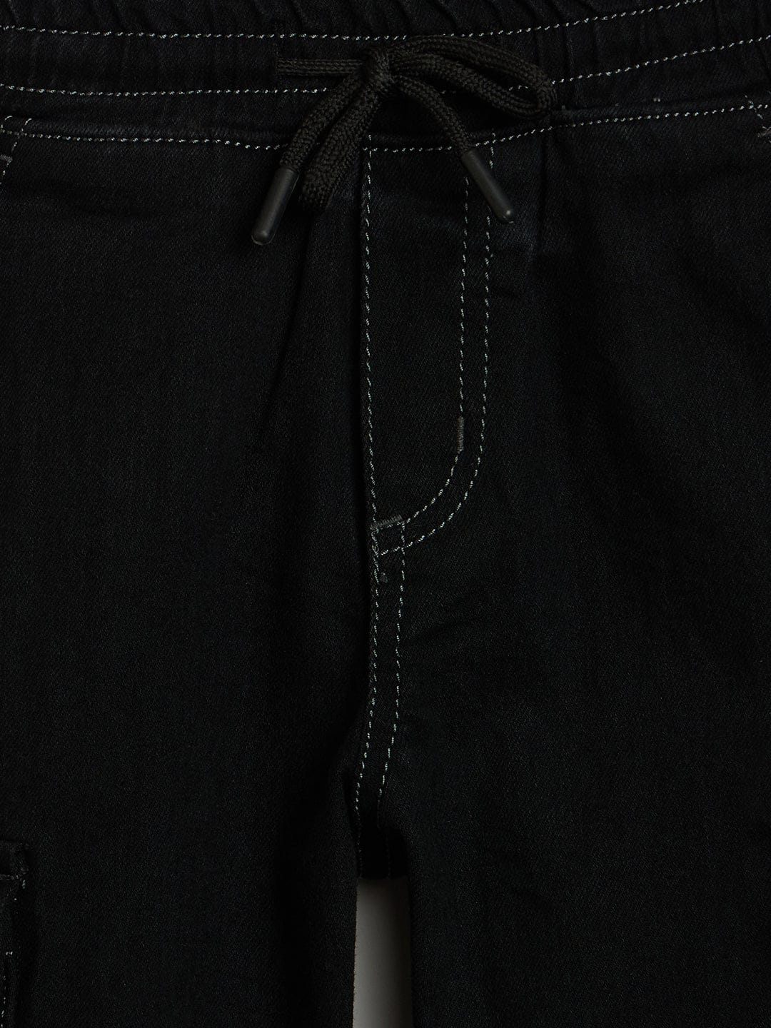 Blue Giraffe Boys Black Jogger Fit Denim Jeans - Image 4