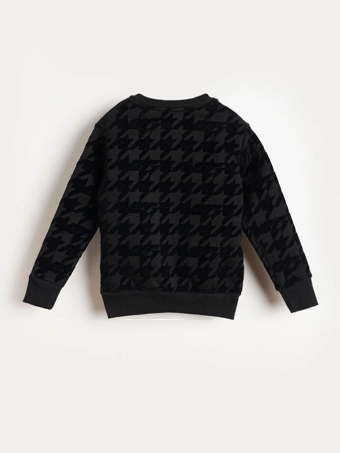 BLUE GIRAFFE Boys Black Branded Artwork Printed Sweatshirt - Image 2