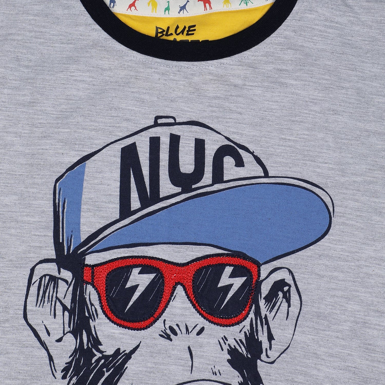 Blue Giraffe Boys Tshirt - Image 3