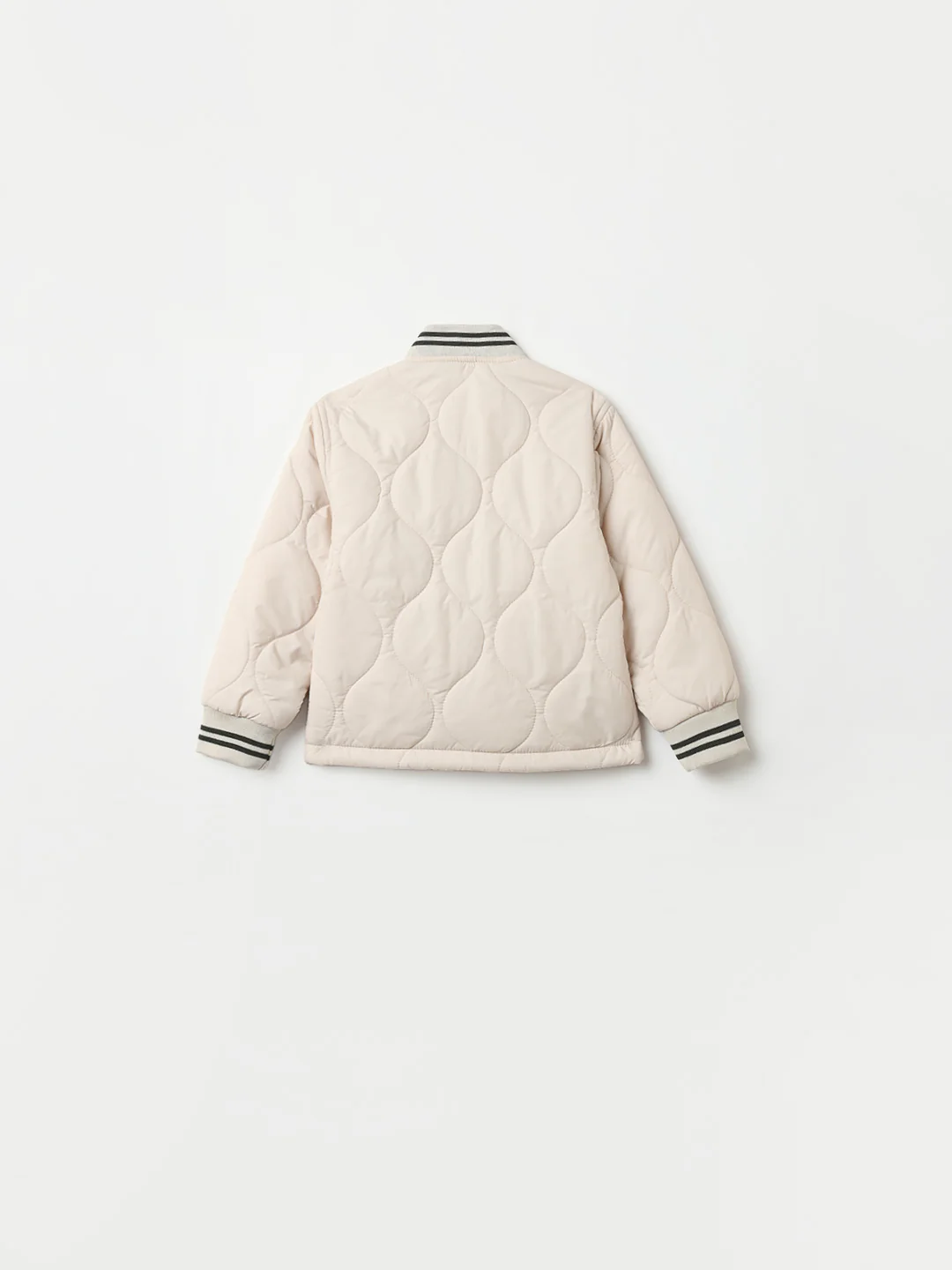 BLUE GIRAFFE Boys Off White Quilted Jacket - Image 2
