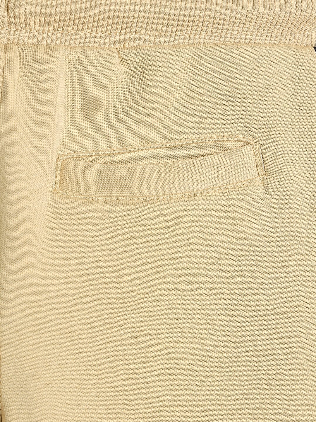 Blue Giraffe Boys Regular Fit Beige Logo Sweatpant - Image 5