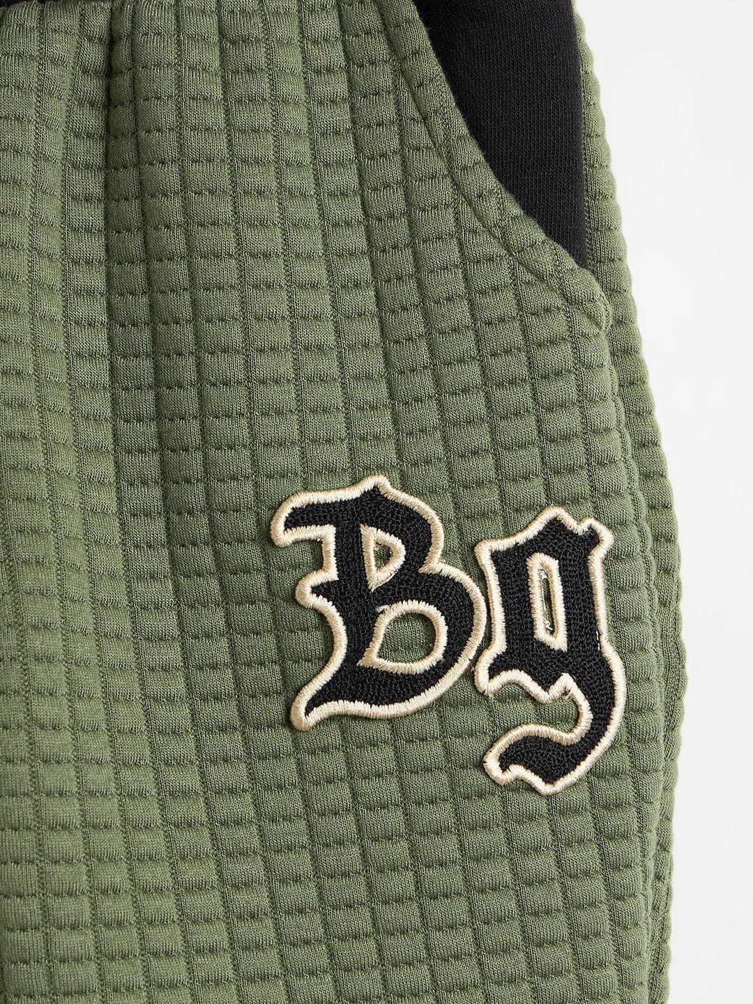 Blue Giraffe Boys Jogger Green Logo Sweatpant - Image 4