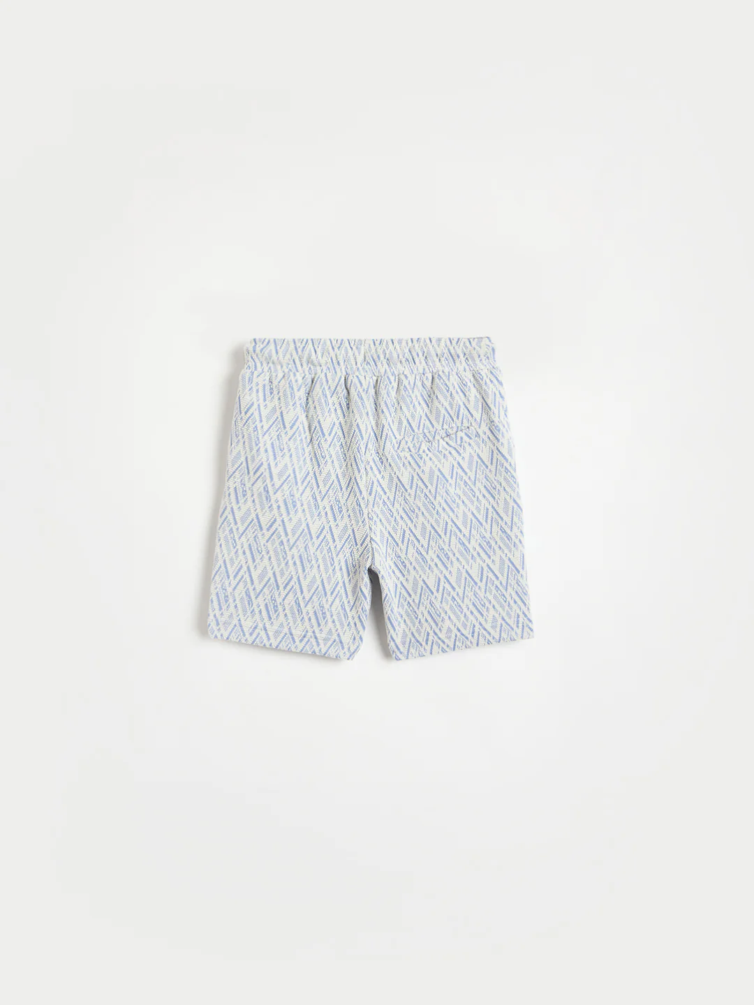 Blue Giraffe Boys Blue Jacquard Regular Fit Shorts - Image 2