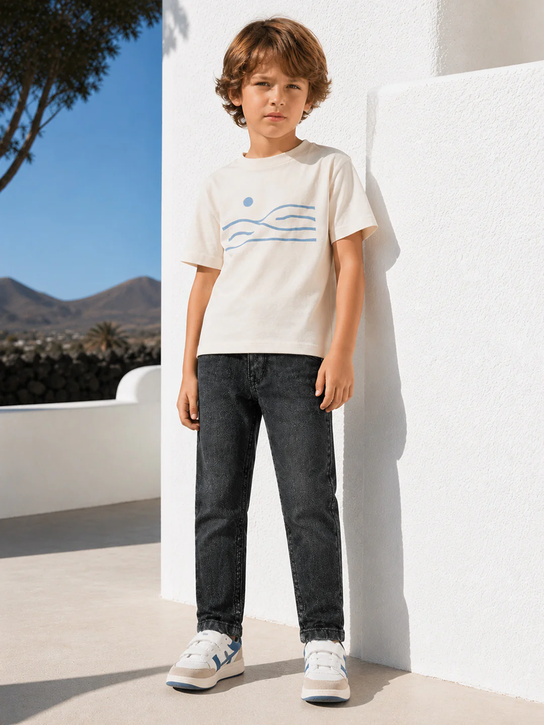 Blue Giraffe Black Solid Stretchable Carrot Fit Jeans