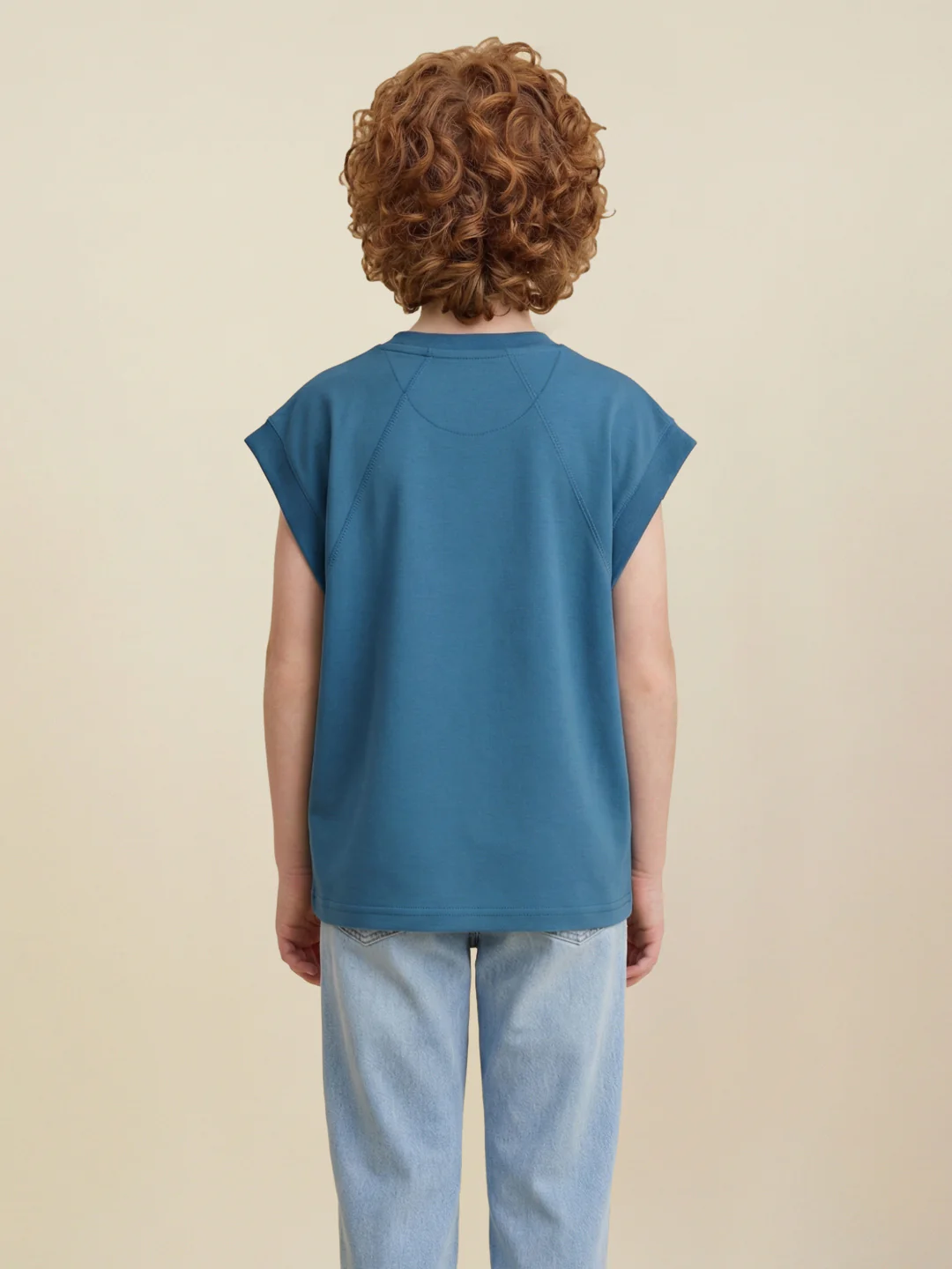 Blue Giraffe Boys Teal Printed Regular Fit Pure Cotton T-Shirt - Image 3