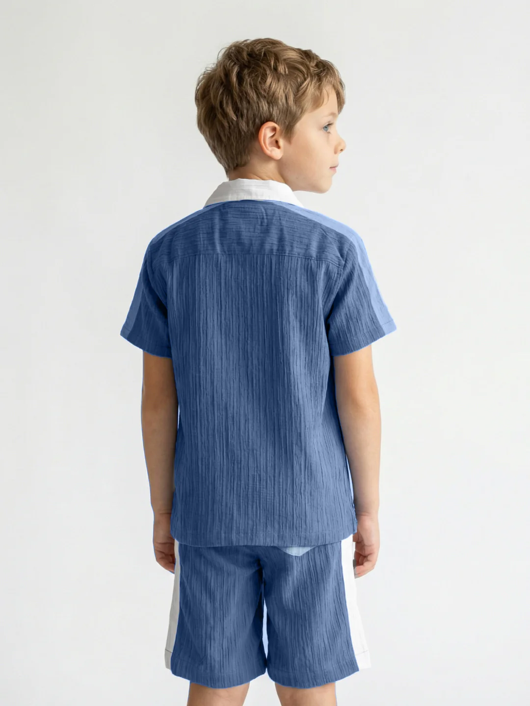 Blue Giraffe Boys Multi Colorblock Regular Fit Shirt - Image 3