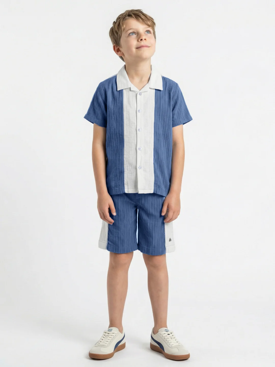 Blue Giraffe Boys Multi Colorblock Regular Fit Shirt - Image 6