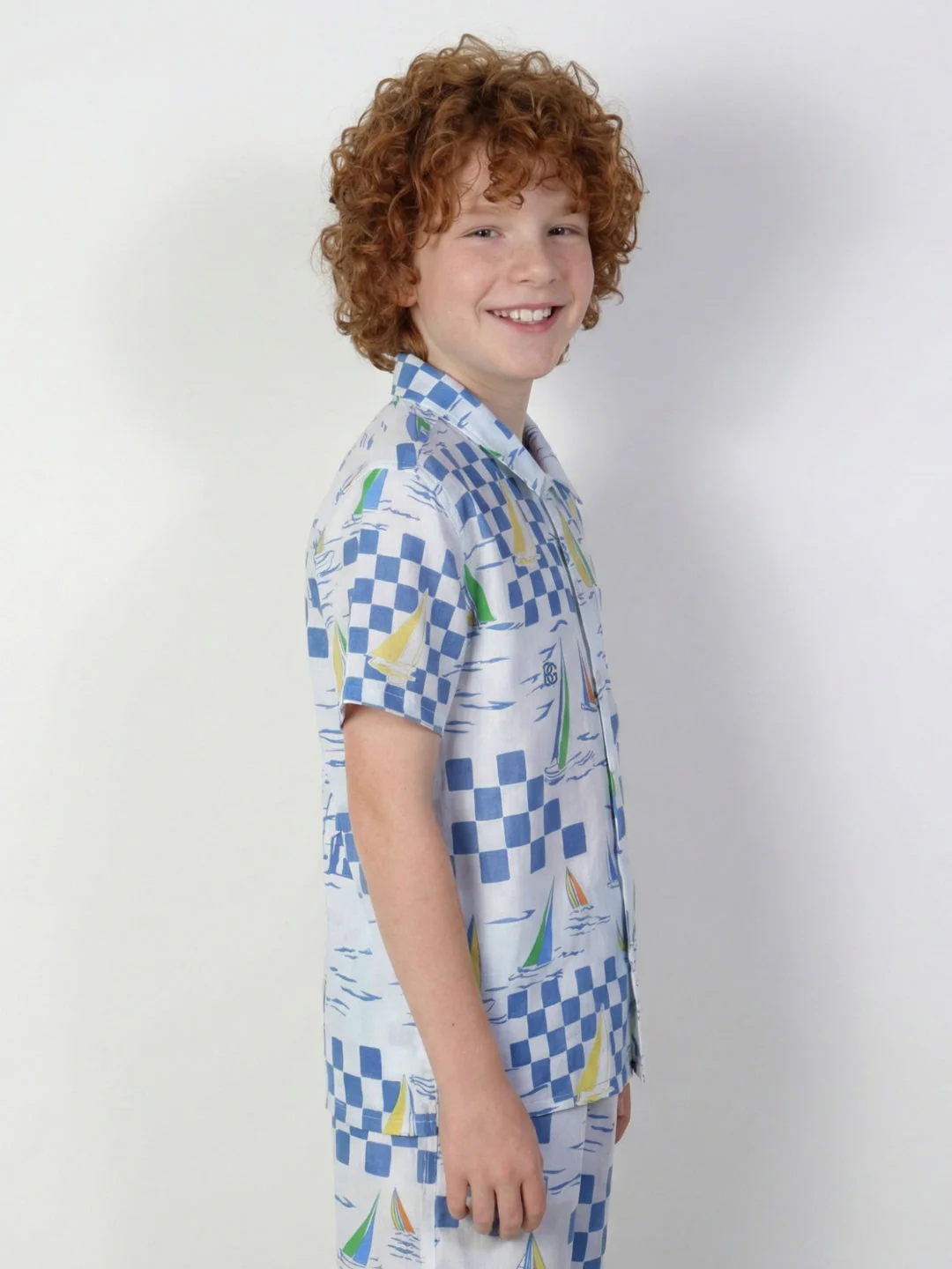 Blue Giraffe Boys Multi Printed Regular Fit Shirt - Image 3