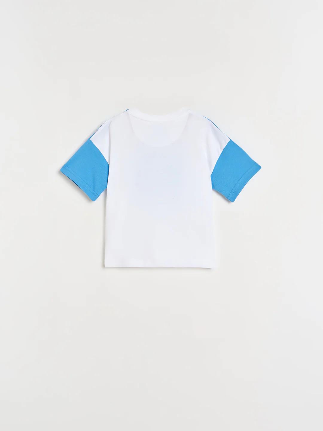 Blue Giraffe Boys White Printed Boxy Fit Pure Cotton T-Shirt - Image 3