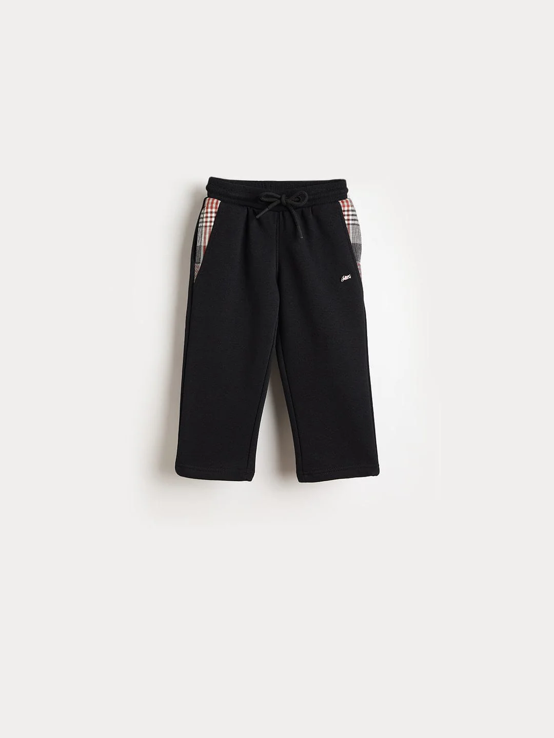 Blue Giraffe Girls Jogger Black Solid Sweatpant