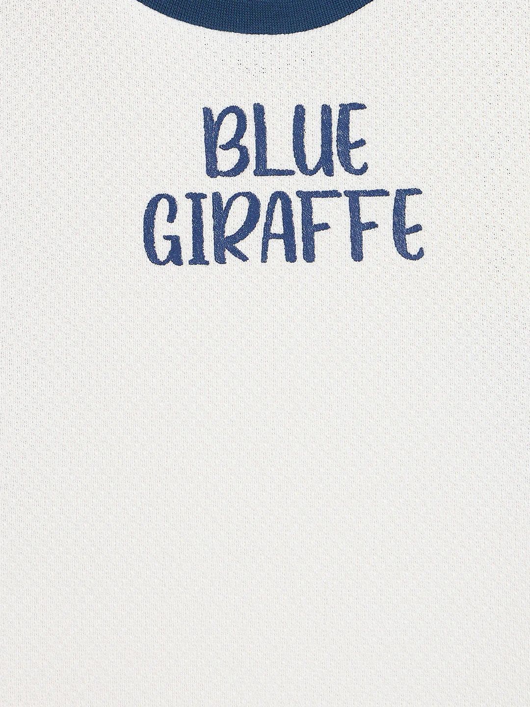 Blue Giraffe White Printed Stretchable A-Line Fit Dress - Image 4