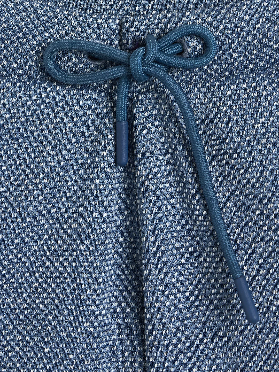 Blue Giraffe Girls Blue Woven Design Regular Fit Pure Cotton Shorts - Image 4