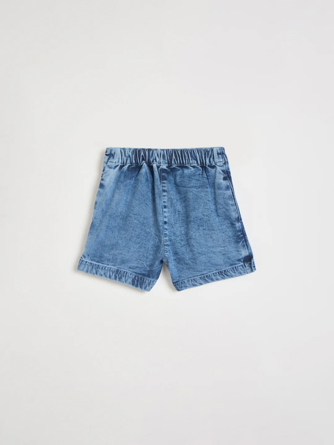 Blue Giraffe Girls Blue Solid Regular Fit Pure Cotton Skort - Image 3
