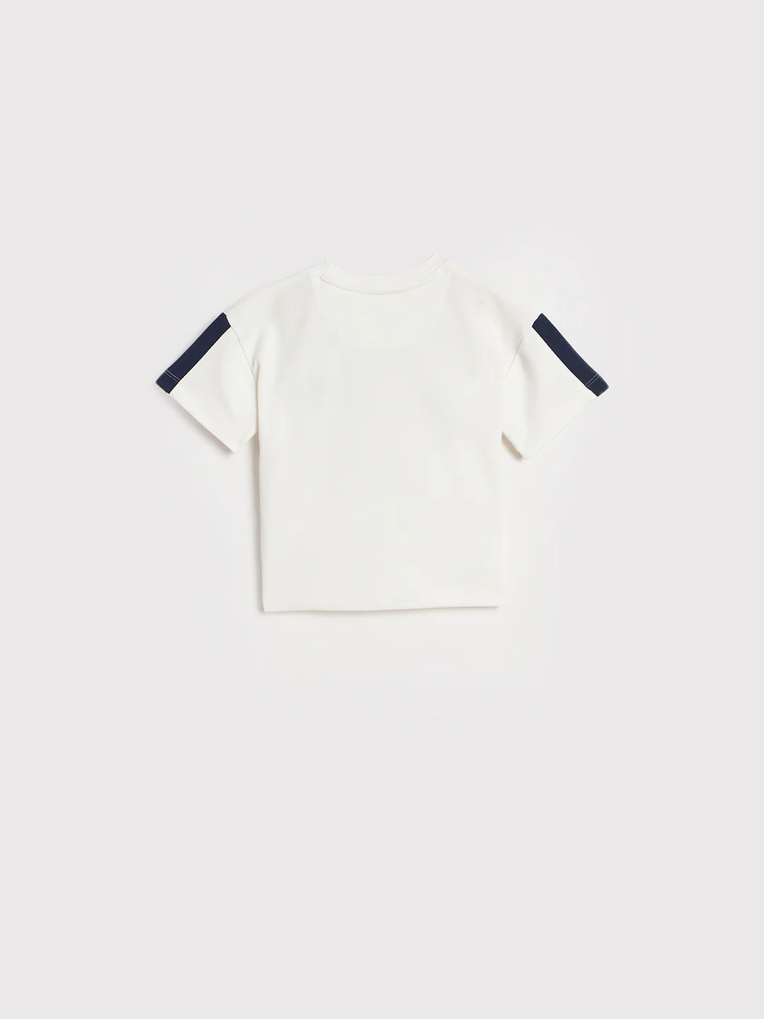 Blue Giraffe Girls White Printed Boxy Fit T-Shirt - Image 3