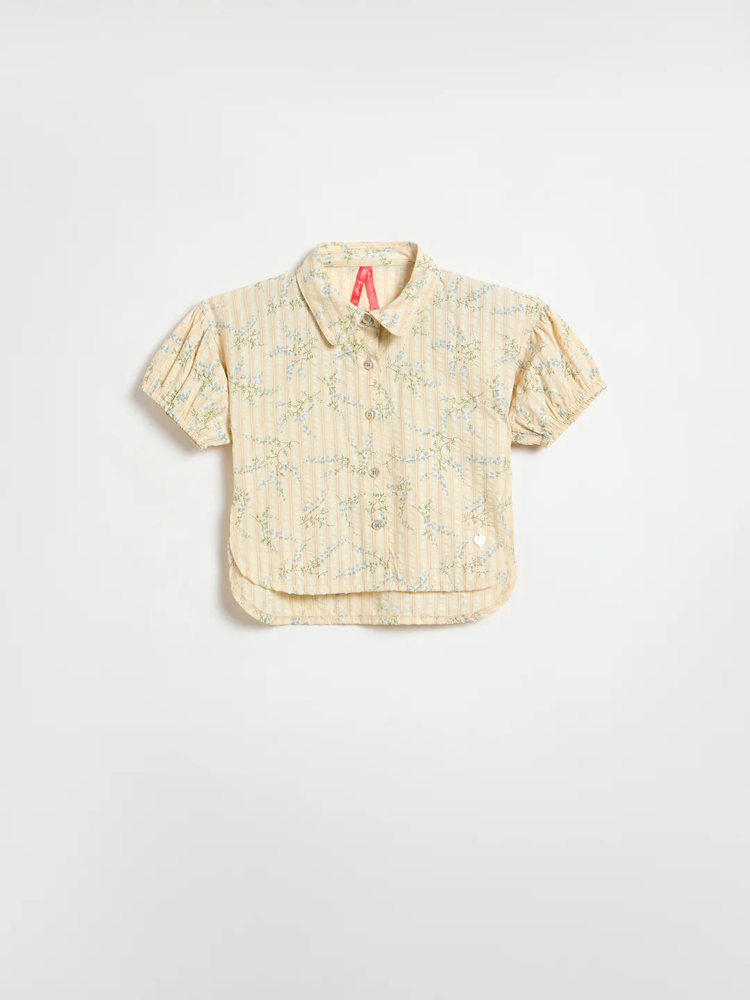 Blue Giraffe Girls Beige Printed Regular Fit Top - Image 2