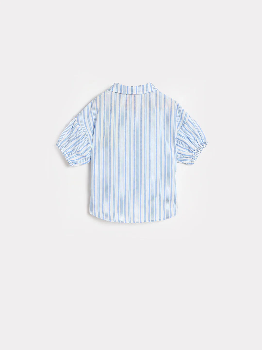 Blue Giraffe Girls White Striped Regular Fit Top - Image 3
