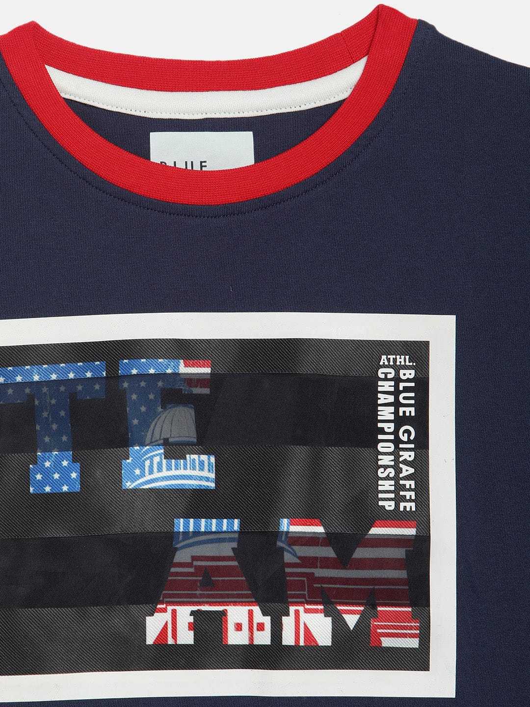 Blue Giraffe Boys Tshirt - Image 3