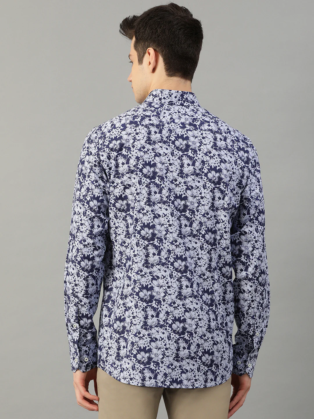 Bruun & Stengade Men Blue Printed Collar Shirt - Image 5