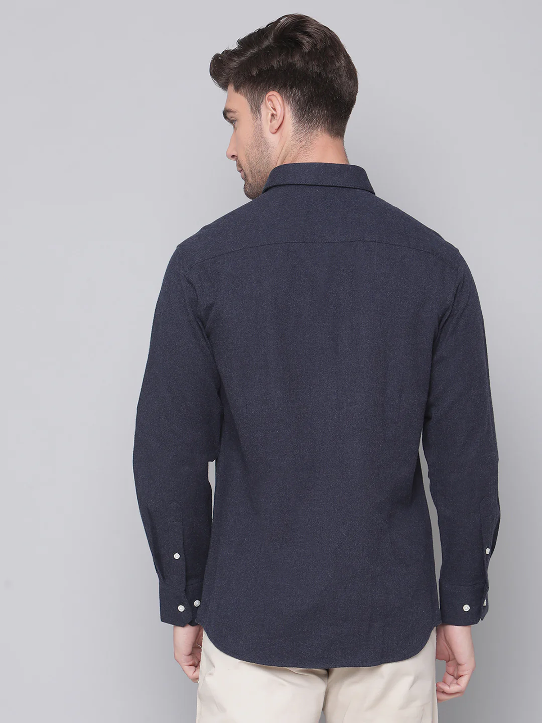 Bruun & Stengade Men Grey Solid Collar Shirt - Image 4