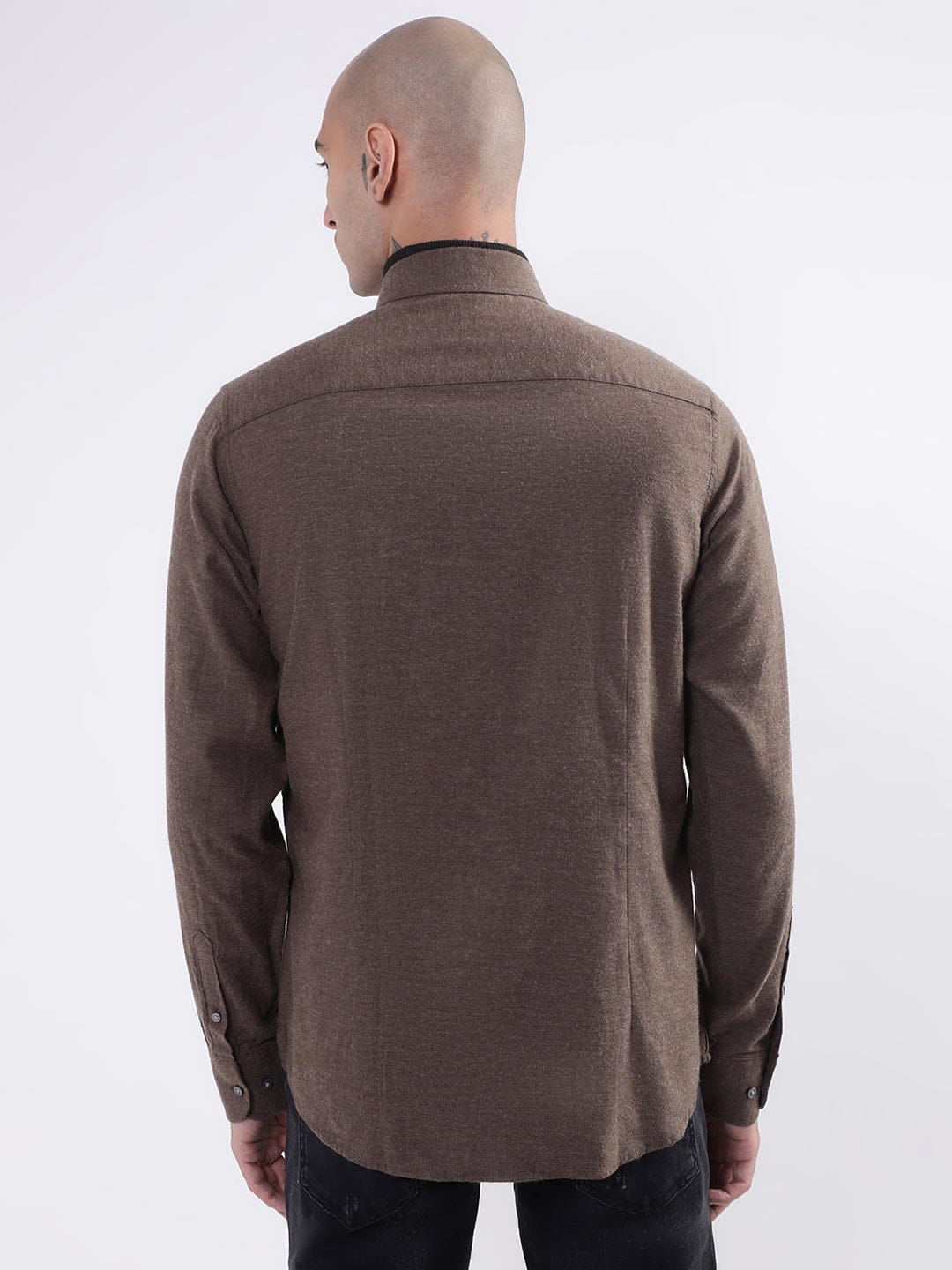 Bruun & Stengade Men Solid Collar Shirt - Image 2