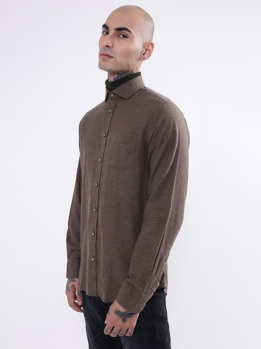 Bruun & Stengade Men Solid Collar Shirt - Image 3