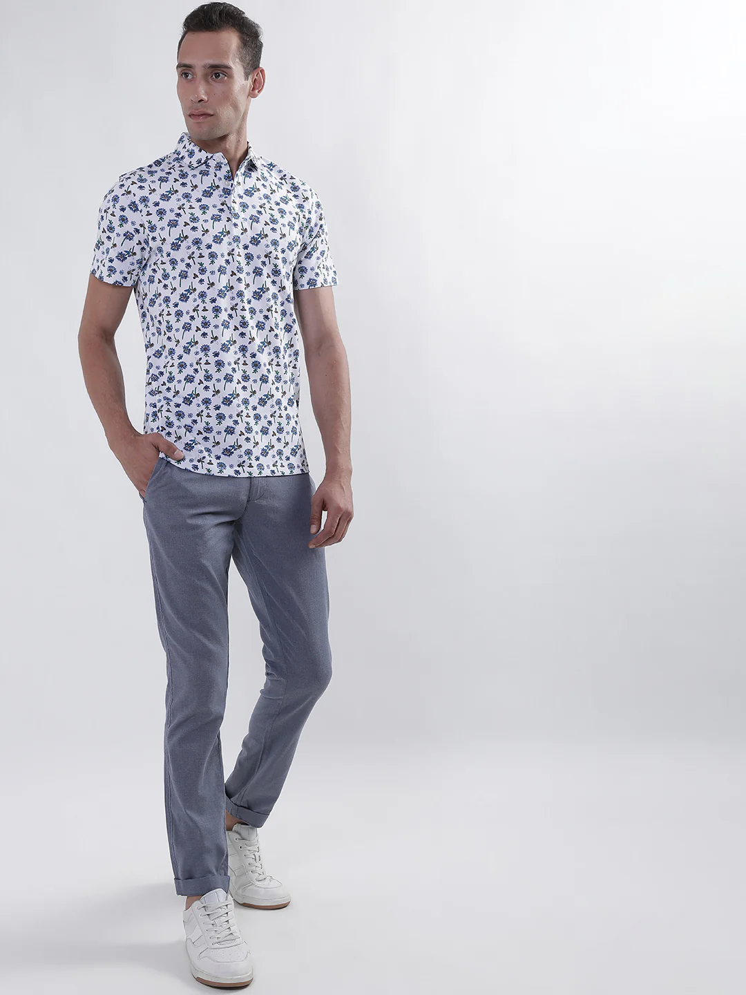 Bruun & Stengade Men White Printed Polo TShirt - Image 4