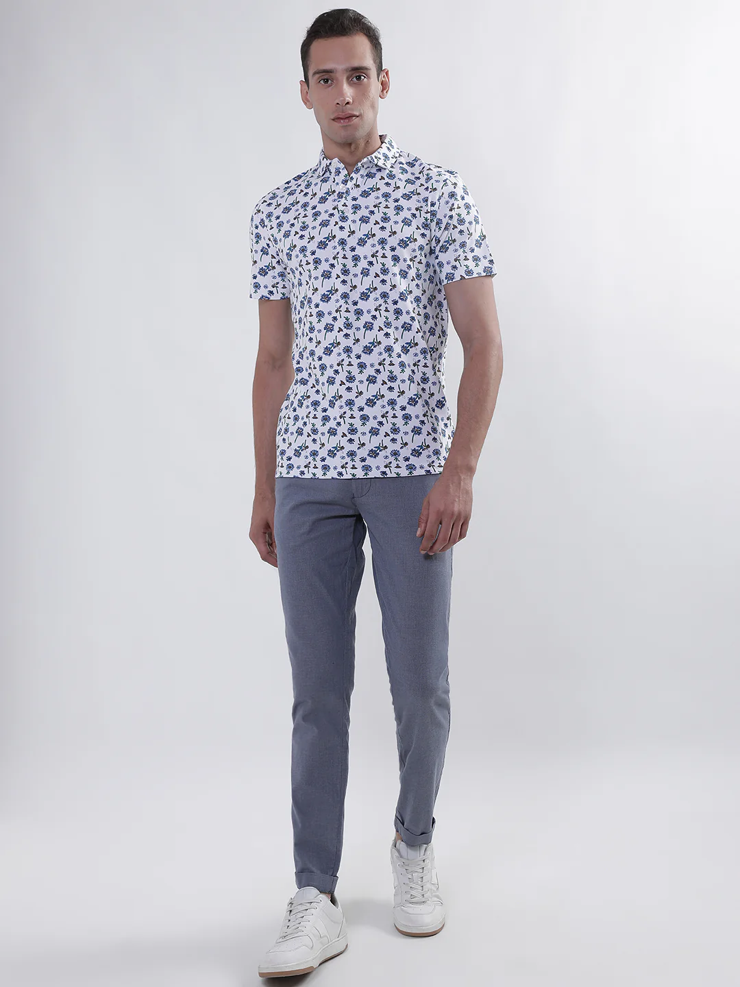 Bruun & Stengade Men Blue Solid Slim Fit Trouser - Image 4