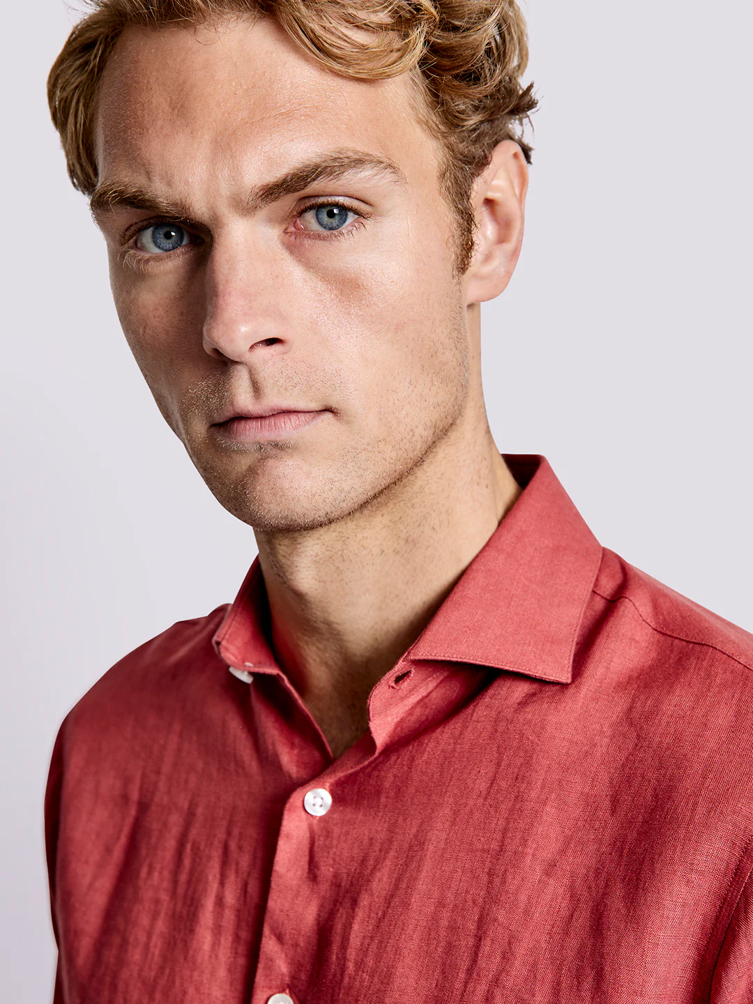 Bruun & Stengade Men Rust Solid Collar Shirt - Image 4