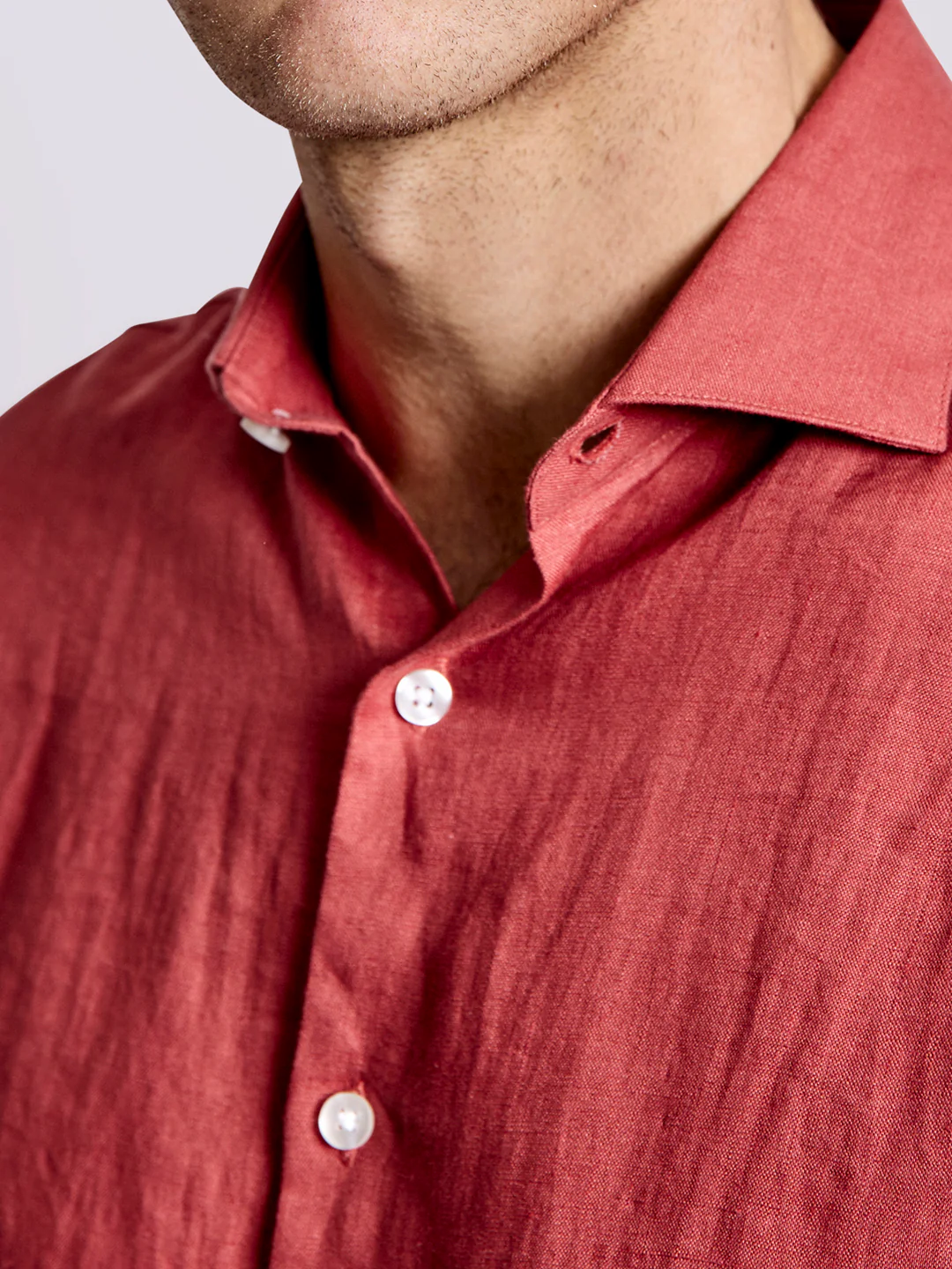Bruun & Stengade Men Rust Solid Collar Shirt - Image 5