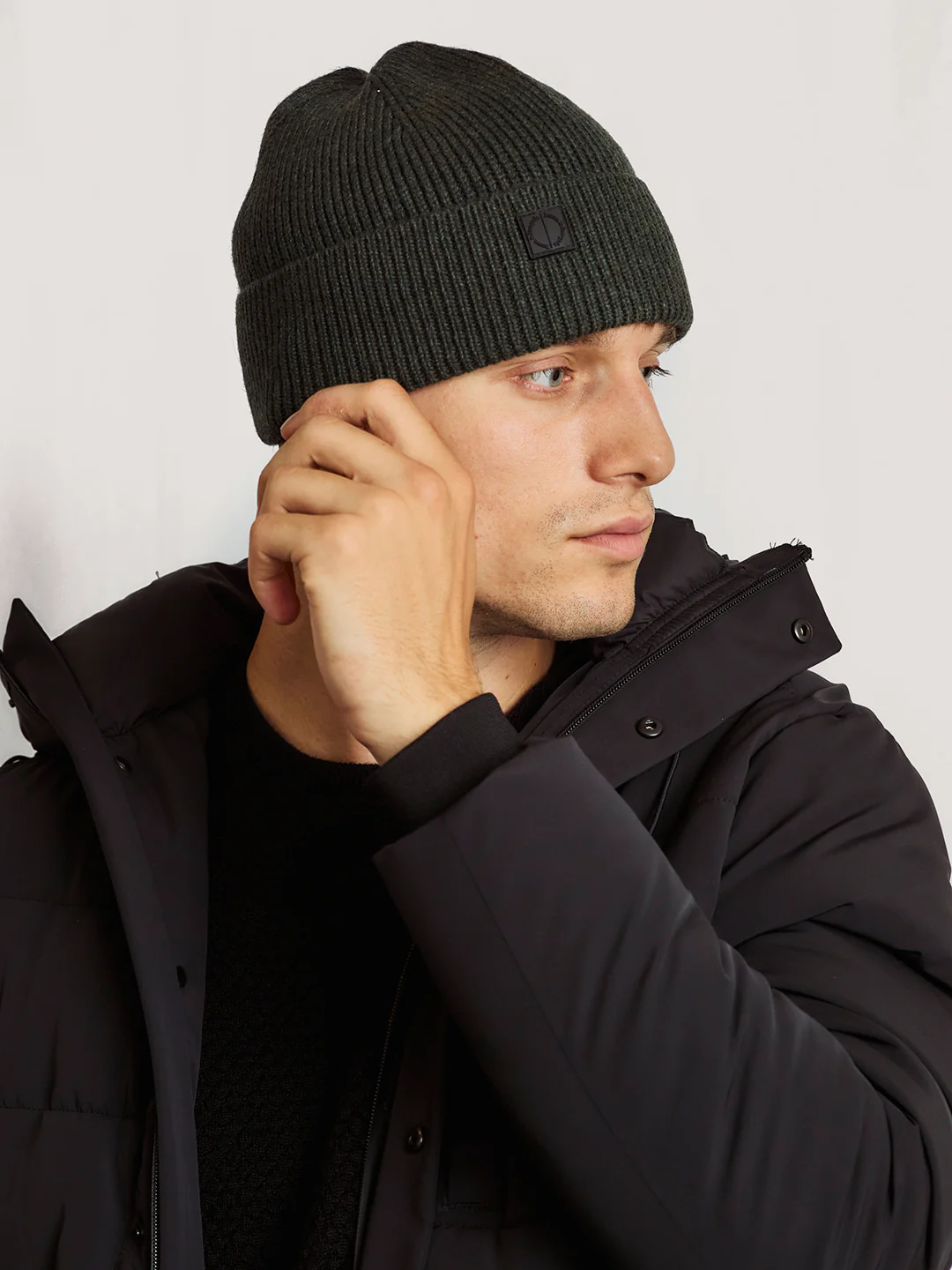 Bruun & Stengade Men Green Solid Beanie Caps - Image 3