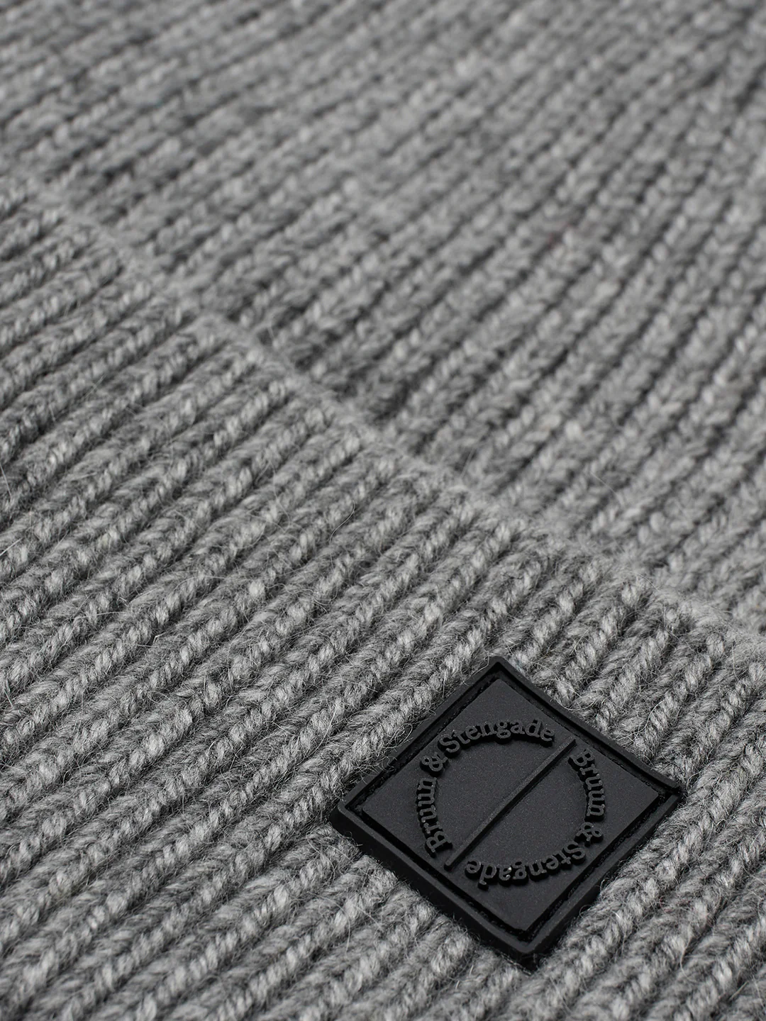 Bruun & Stengade Men Grey Solid Beanie Caps - Image 2