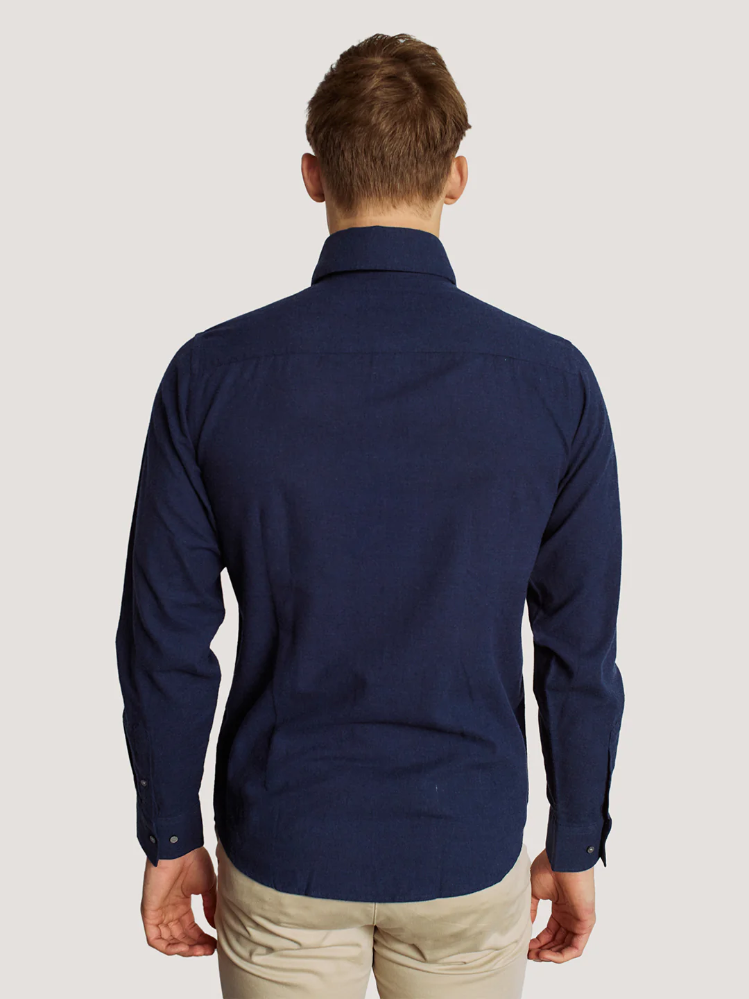 Bruun & Stengade Men Blue Solid Button-Down Collar Full Sleeves Shirt - Image 4