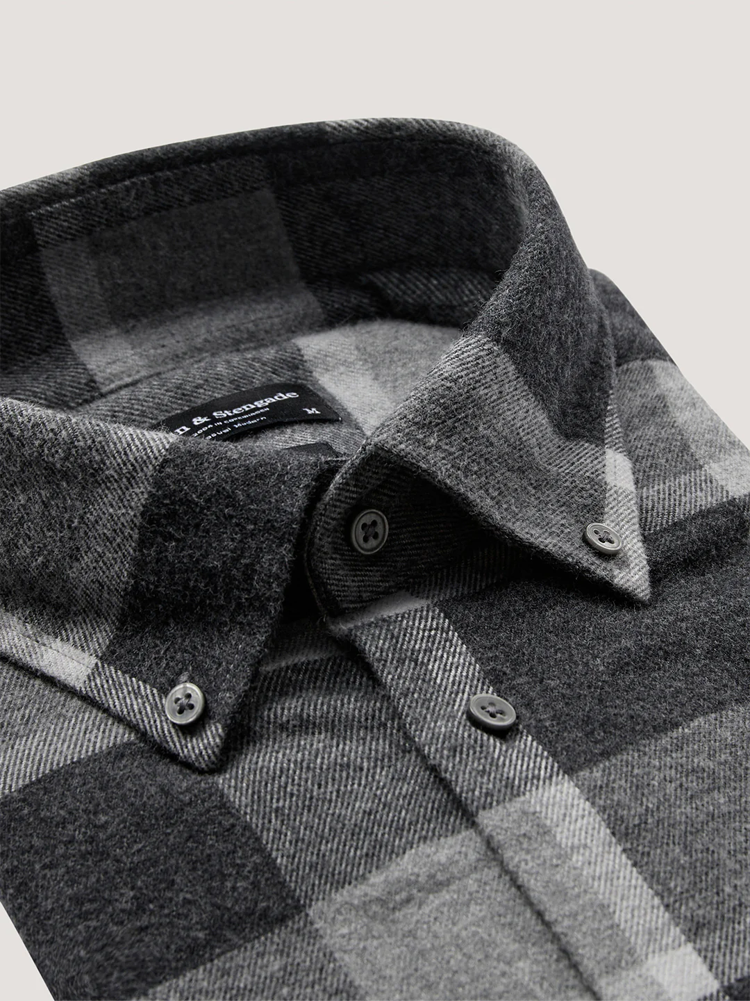 Bruun & Stengade Men Black Checked Button-Down Collar Full Sleeves Shirt - Image 5