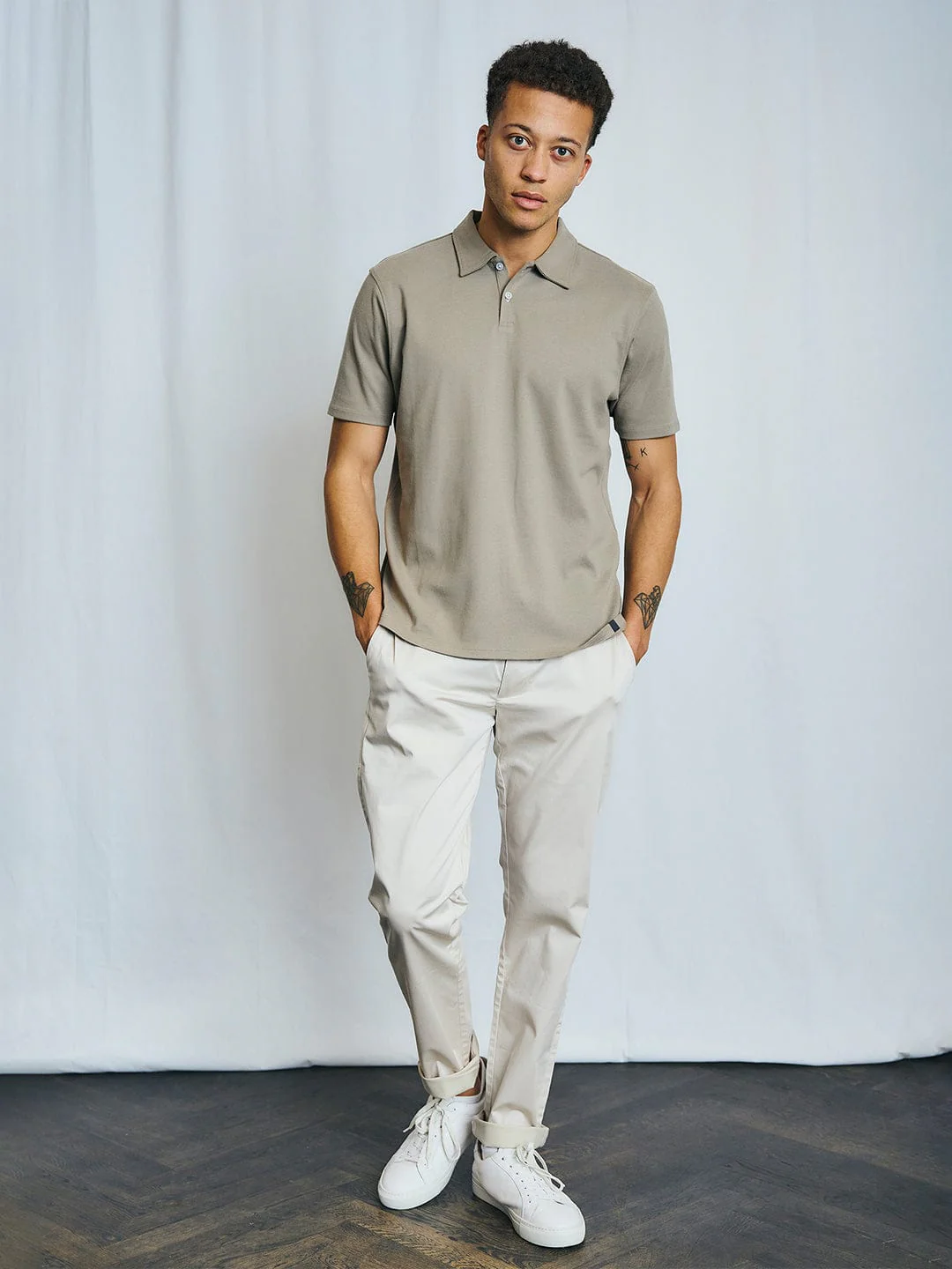 Bruun & Stengade Men Green Solid Polo Tshirt - Image 2