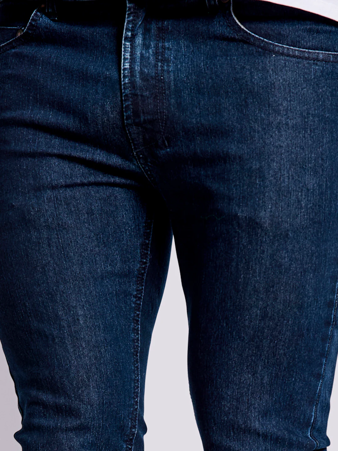 Bruun & Stengade Men Dark Blue Solid Slim Fit Jeans - Image 4