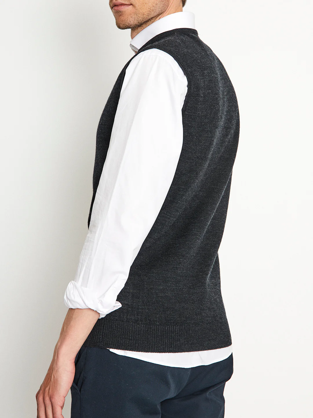 Bruun & Stengade Men Grey Printed Round Neck Sweater - Image 4