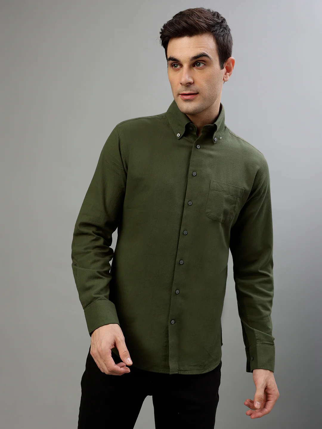 Bruun & Stengade Green Fashion Slim Fit Shirt - Image 2