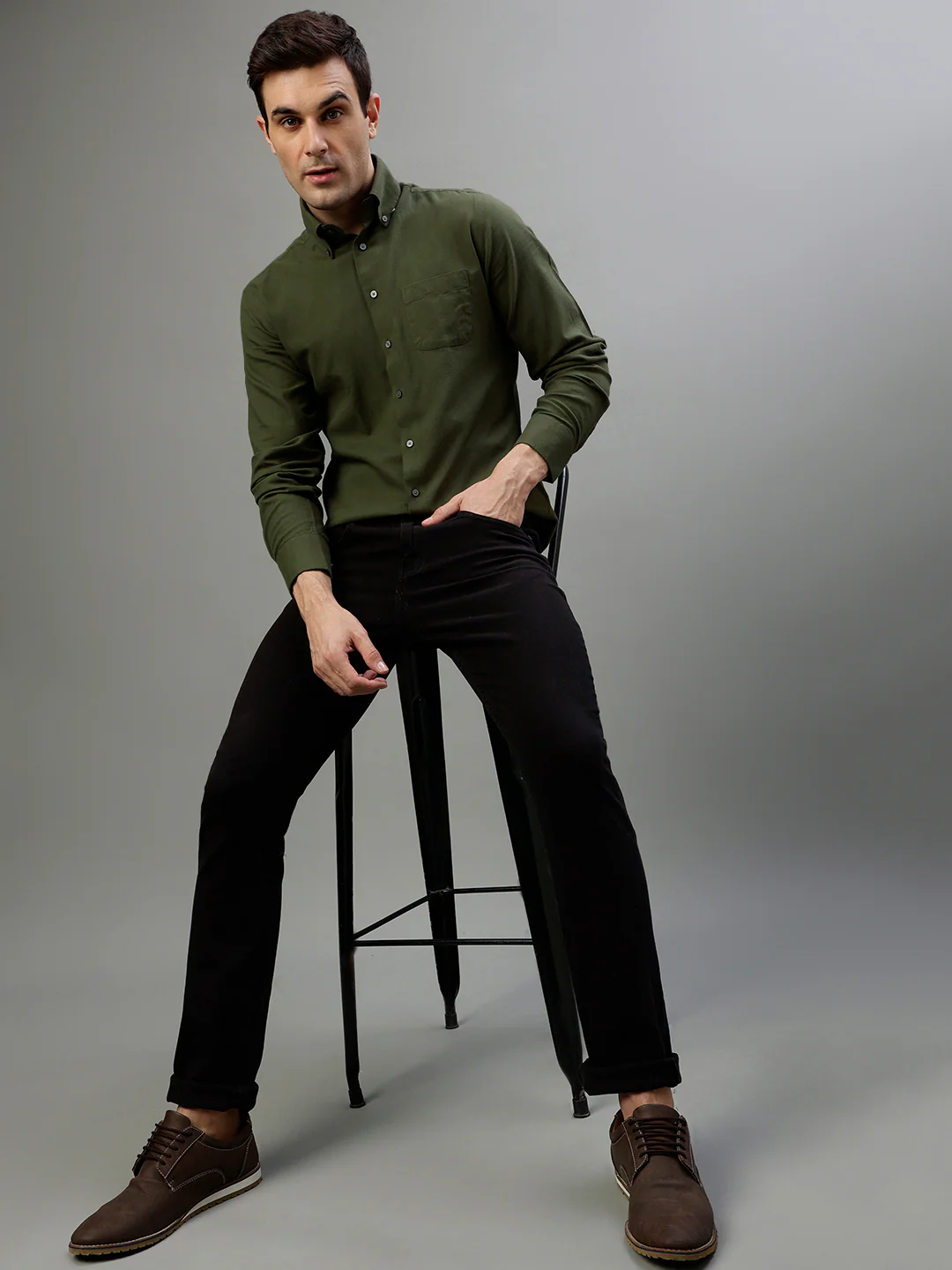 Bruun & Stengade Green Fashion Slim Fit Shirt - Image 5