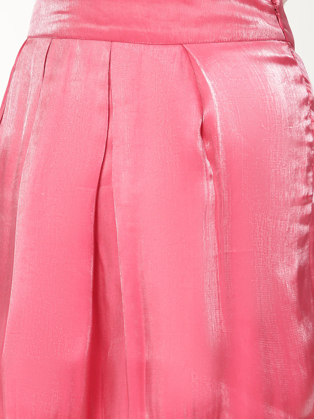 Centre Stage Women Pink Solid Loose Fit Skirt - Image 5