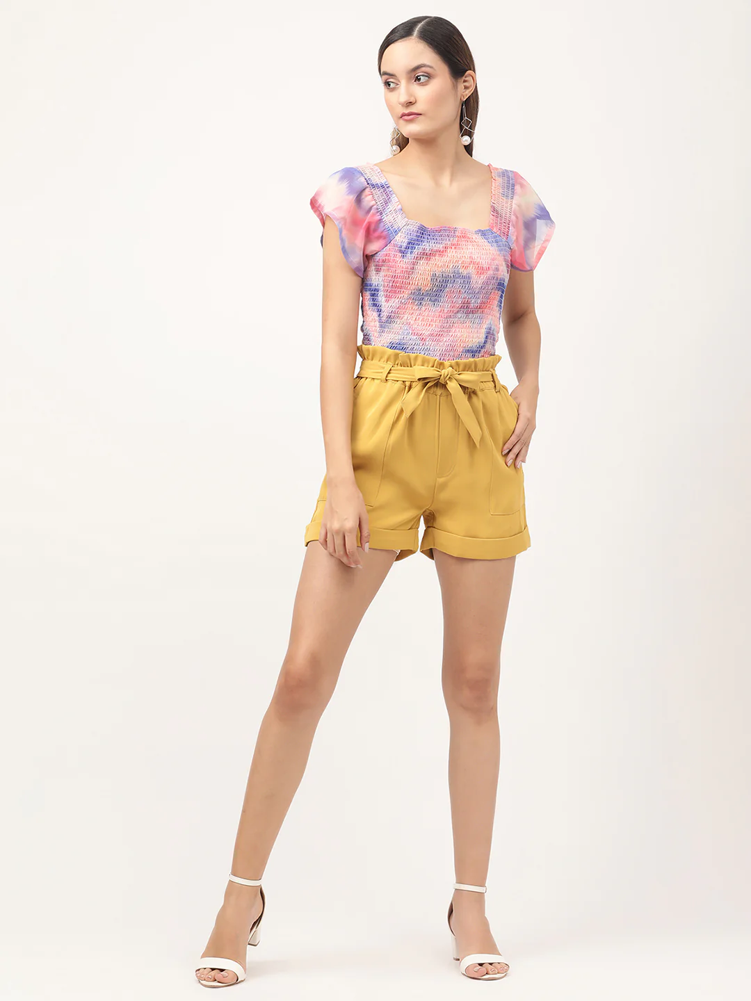Centre Stage Women Multi Printed Square Neck Top - Image 5