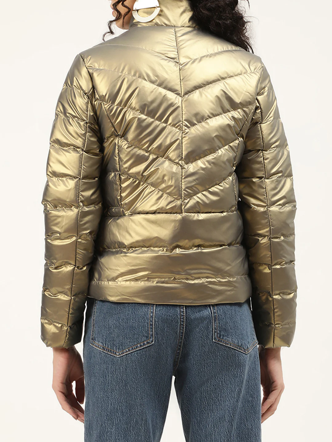 Centre Stage Women Grey Solid Jacket - Image 2